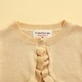 thumbnail image 5 of Sunisery Toddlers Infant Baby Girls Knitted Cardigan Lace Long Sleeve Outwear Casual Solid Color Tops Apricot 1-2 Years, 5 of 9
