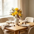 thumbnail image 3 of Racsoh Artificial Thanksgiving Dahlia Bouquet, Faux Chrysanthemum Flower Arrangement, Warm Tone Fall Floral Stems, for Table Vase Home Decor (Yellow), 3 of 7