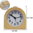 thumbnail image 2 of MINKUROW Bedroom wooden quartz analog alarm clock hands spring mechanism table alarm clock kids silent backlight desk clock, 2 of 6