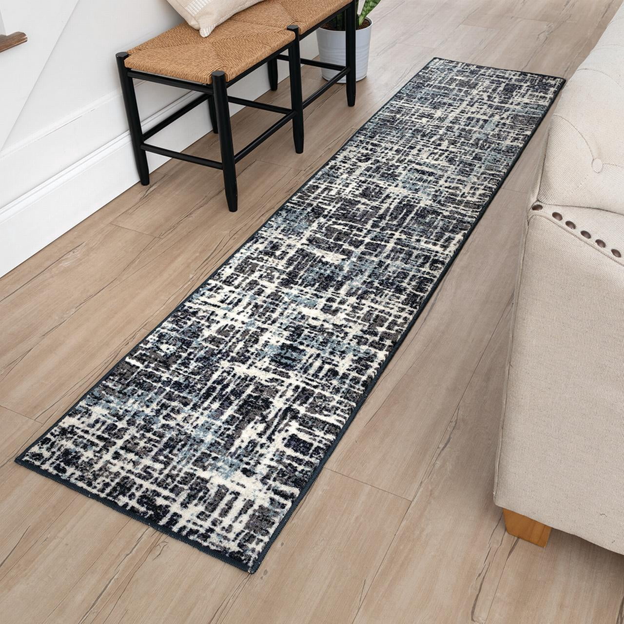 Mohawk Home Cochem Printed Area Rug, Blue, 2' x 8'