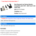 thumbnail image 2 of Rear Rearward Leaf Spring Shackle - Compatible with 1999 - 2007 Ford F-250 Super Duty 2000 2001 2002 2003 2004 2005 2006, 2 of 2