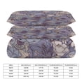 thumbnail image 2 of 3 Pcs Soft Bedding Set, Includes 1 Duvet Cover with Zipper And 2 Pillow Shams,The Wild Side Avender Ice Full(79"×90"), 2 of 8