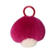 thumbnail image 1 of Plush Mushroom Key Holder Colorful Plush Mushroom Keychain Fuzzy Faux Rabbit Fur Car Key Ring Holder Backpack Decoration Cute Diy Pendant for Birthday, 1 of 8