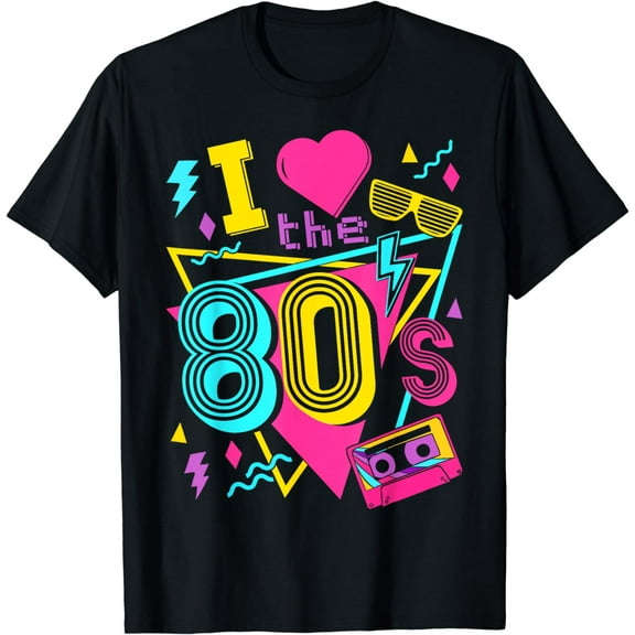 Eighties 1980 80s Retro Costume I Love The 80s T-Shirt