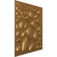 thumbnail image 2 of Ekena Millwork 19 5/8"W x 19 5/8"H Shale EnduraWall Decorative 3D Wall Panel, Bright Coat Gold (Covers 2.67 Sq. Ft.), 2 of 6