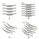 thumbnail image 4 of Speravity Abrazadera de cuerda de amarre para barcos, ganchos de asta de bandera de acero inoxidable 316, herrajes de lona extraíbles, cuerda de Type3 NO3, 4 of 6