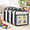 Black-Large, variant on White Small 4 Pack Zippered PVC Building Bricks Storage Bags