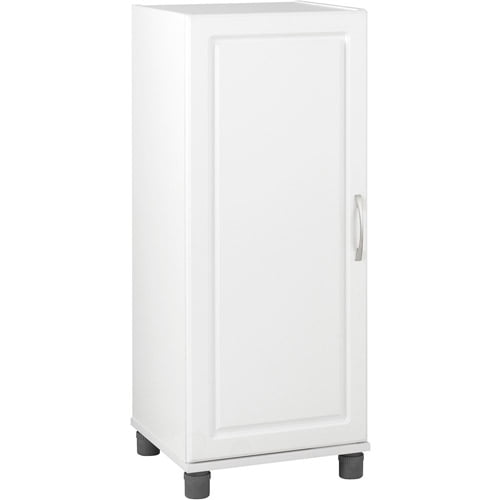 Systembuild 15 7 W X 15 4 D X 38 3 H Single Door Storage Cabinet Stackable White Walmart Com Walmart Com