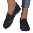 thumbnail image 4 of Bkhluea Women Breathable Knit Slip-On Flats Lightweight Comfortable Footwear For Daily Travel Outdoor Activities, 4 of 7