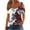 Wine, variant on Royisotas Short Sleeve Plus Size Tops for Women Summer Wine Casual Shirts Cut-Out V-Neck Off Shoulder Floral Gaphic Tshirt for Women
