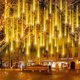 thumbnail image 4 of 1 paquete de luces de lluvia de meteoritos para exteriores, 8 tubos, para patio, porche, decoración de árbol de Navidad, Año Nuevo 2025, 4 of 5