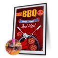thumbnail image 2 of Cuadros Decorativos Bricolaje Barbacoa Retro Póster Diamante Redondo Completo Pintura Rhinestone (sz1092) Likrtyny embutido en tela, 2 of 6