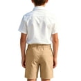 thumbnail image 4 of Mifsaly Kids Back To School Uniform Sets Girls Boys Short Sleeve White Button Up Shirts and Shorts First Day Of School Casual 2 Piece Outfits, 4 of 9