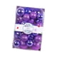thumbnail image 4 of Adornos de bolas de Navidad Macarena 26 piezas irrompibles púrpura, 4 of 8