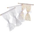 thumbnail image 2 of 3pcs Miniature Lace Curtain Doll House Window Curtain Tiny Curtain Models, 2 of 2