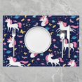 thumbnail image 2 of Cartoon Unicorn Placemats Set of 4 Butterfly Placemat for Kitchen Dining Table 18"x12" for Boys Girls Teens Botanical Floral Table Place Mats Easy to Clean Love Heart Indoor Outdoor Decor Table Mats, 2 of 4