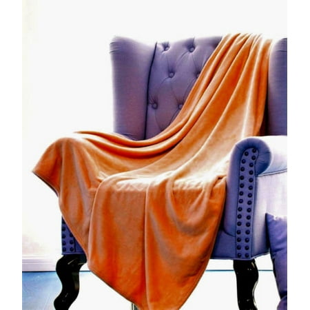 Plush Fleece Throw Blanket ULTRA SMALL SOFT THROW BRICK , Microlight Plush Solid Fleece Travel Small Throw Blanket 50