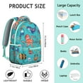 thumbnail image 6 of Funny Cartoon Baby Shark Backpack Waterproof Scratch-Resistant Composite Oxford Cloth with Vintage Retro Nautical Art, Breathable Padding, Adjustable Straps for School and Travel, 6 of 6
