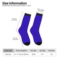 thumbnail image 5 of Yiaed Darkblue Print Great elasticity Crew Socks Sports socks for Men and Women, 5 of 5