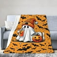 thumbnail image 6 of Halloween Blanket for Boys Girls, Haunted Halloween Themed Design Printed Throw Blankets for Kids Lap, Chair Sofa, Warm Soft Cozy Blanket, 6 of 6