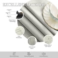 thumbnail image 5 of Homi Drapes Triple Pinch Pleated Blackout Curtains Thermal Insulated Room Darkening Drapes for Bedroom/Livingroom Along with 2 Panels,Tiebacks,Hooks (Ivory, 52"x108"), 5 of 7
