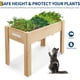 thumbnail image 4 of Garvee Jardinera de Madera, Cama de Jardín Elevada de Madera con Patas y Ganchos, 46,06 x 23,1 x 30", Roble, 4 of 7