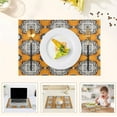 thumbnail image 5 of Decorative Pattern Design Placemats Set of 6 Coffee Mats, Non Slip Backing 18x12 Inch for Home and Restaurants, 5 of 9