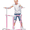 Pink, variant on GanFindX Folding Skater Aid - Adjustable Height Aluminum Roller Skate Trainer for Kids and Toddlers, Perfect for Learning and Safety Pink