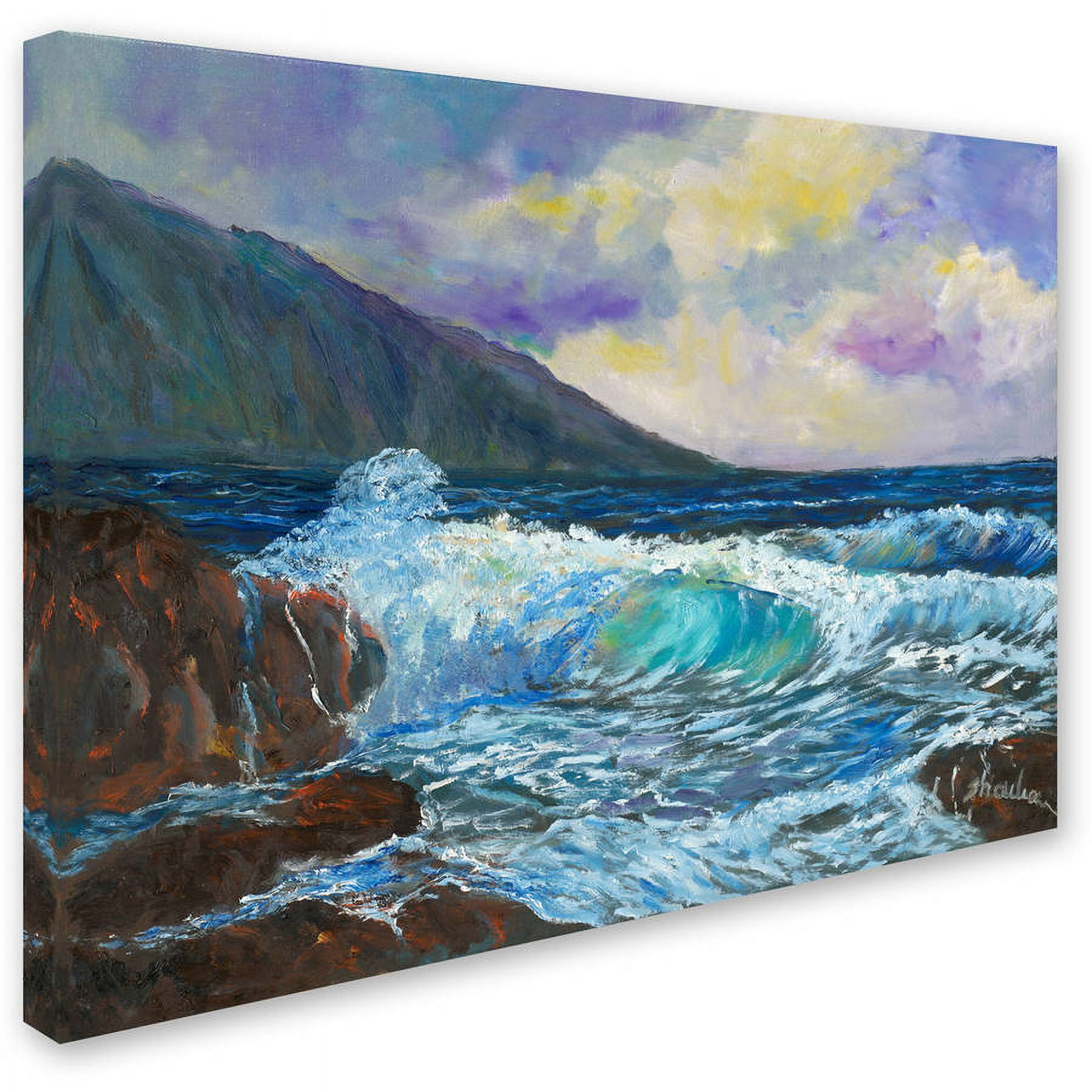 Trademark Fine Art "Maui's Enchanting Seas" Canvas Art by Manor Shadian