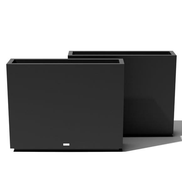 Maceta Veradek Block Series Span, de plástico, alta y rectangular