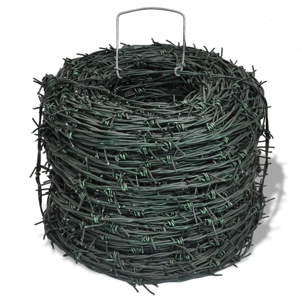 HERCHR Barbed Wire Entanglement Wire Green Wire Roll 328 ft Walmart