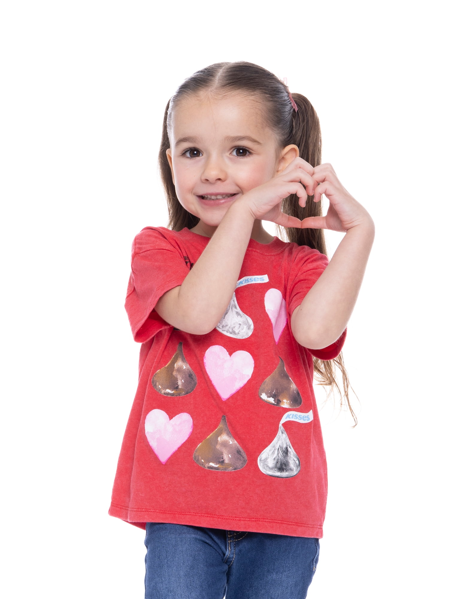 Hershey’s Toddler Valentine’s Day Kisses Graphic Tee, Sizes 12M-5T