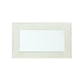 thumbnail image 3 of Elegant Mirrored Nightstand, Silver - Raised Geometric Accents, Storage Nightstand With 2 Drawers Exquisite Trim, Felt-lined Top,, 3 of 5