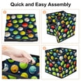 thumbnail image 4 of Tennis Cube Organizer Storage Cubes Toy Storage Organizer Bins, Foldable with Handle, 10.8"x10.5"x10.6", Large Capacity, 4 of 6