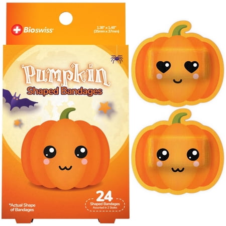 BioSwiss Pumpkin Bandages, 24 Count