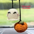 thumbnail image 2 of HUGFEGWE Rear View Mirror Hanging Accessories Handmade Handmade Pumpkin and Smiling Face Car Ornament U2536-26094, 2 of 7