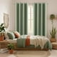 thumbnail image 2 of Cortinas, color verde salvia, estilo Boho con temática de bosque, para oscurecer la habitación, aislamiento térmico, para recámara, sala de estar, 2 of 4