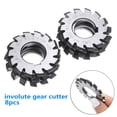 thumbnail image 3 of 8pcs HSS M1 Diameter 22mm PA20° 20 Degree #1-8 Involute Gear Cutters Set New, 3 of 10