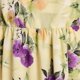 thumbnail image 4 of Mujeres Cuello Redondo Vestido Impreso Casual de Manga Corta Ligero Tejido Fluido para el Uso Diario de Primavera Verano, 4 of 7