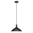 thumbnail image 6 of Evelyn&Zoe 14" Matte Black/Brass Metal Pendant, 6 of 7