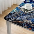 thumbnail image 5 of Acheng Owl Branch Starry Night Square Table Cover 100% Polyester Fiber 46*46, 5 of 8