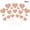 Rose Gold-RG-home supplies, variant on LEFTHIGH Home 20 Pack Valentines Day Glitter Paper Heart Flag Party Cake Cupcake Topper Decoration Picks Assorted Colors Valentines Decor