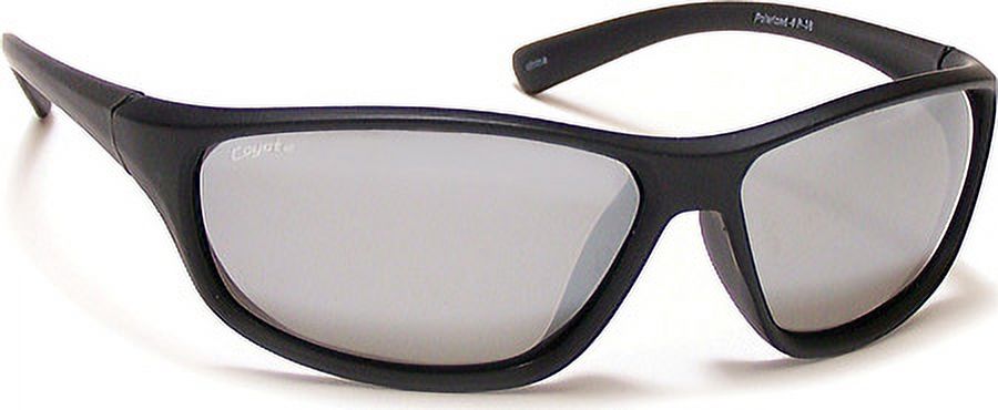 Coyote Eyewear 680562076035 P-38 Polarized Sport Sunglasses, Matte Black & Silver Frame - image 2 of 2