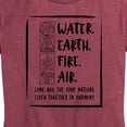 thumbnail image 3 of Avatar - The Last Airbender - Elements Harmony - Women's Short Sleeve Graphic T-Shirt, 3 of 5