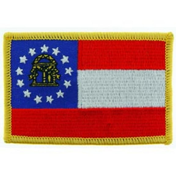 PinMart's Embroidered US State Flag Patch- Georgia Flag