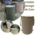 thumbnail image 2 of Folding Garden Waste Bags Reusable Lawn Leaf Grass Trash Can, 2 of 8