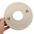 thumbnail image 3 of YOSADIER 1Pack Ivory Round Rubber Weight Plate For Barbell Weights Strength Training 5.7x5.7x0.4In, 3 of 8