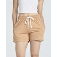thumbnail image 5 of Real Essentials 3 Pack: Women’s Cotton French Terry Shorts Pockets - Casual Athletic Lounge (Available In Plus), 5 of 6