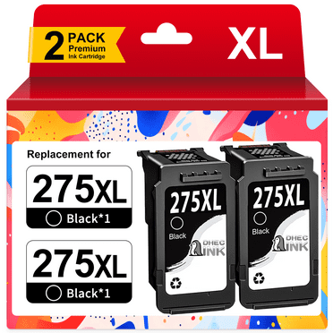PG 275 Black Ink Cartridge Compatible for Canon 275 Ink for 275 Ink 275XL (2 Black)