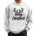 thumbnail image 3 of XDZJLR Christmas Sweatshirt For Men Autumn Winter Tops Xmas Graphic Vacation Themed Part Printing Hoodless Long Sleeve Pullover Crewneck Men's Sweatshirts White Xxxl, 3 of 3